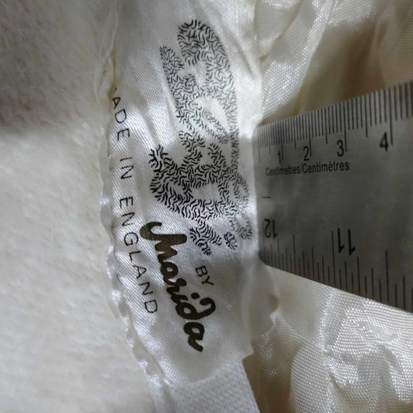 Elegant White Fuzzy Hat - Picture 6 of 9